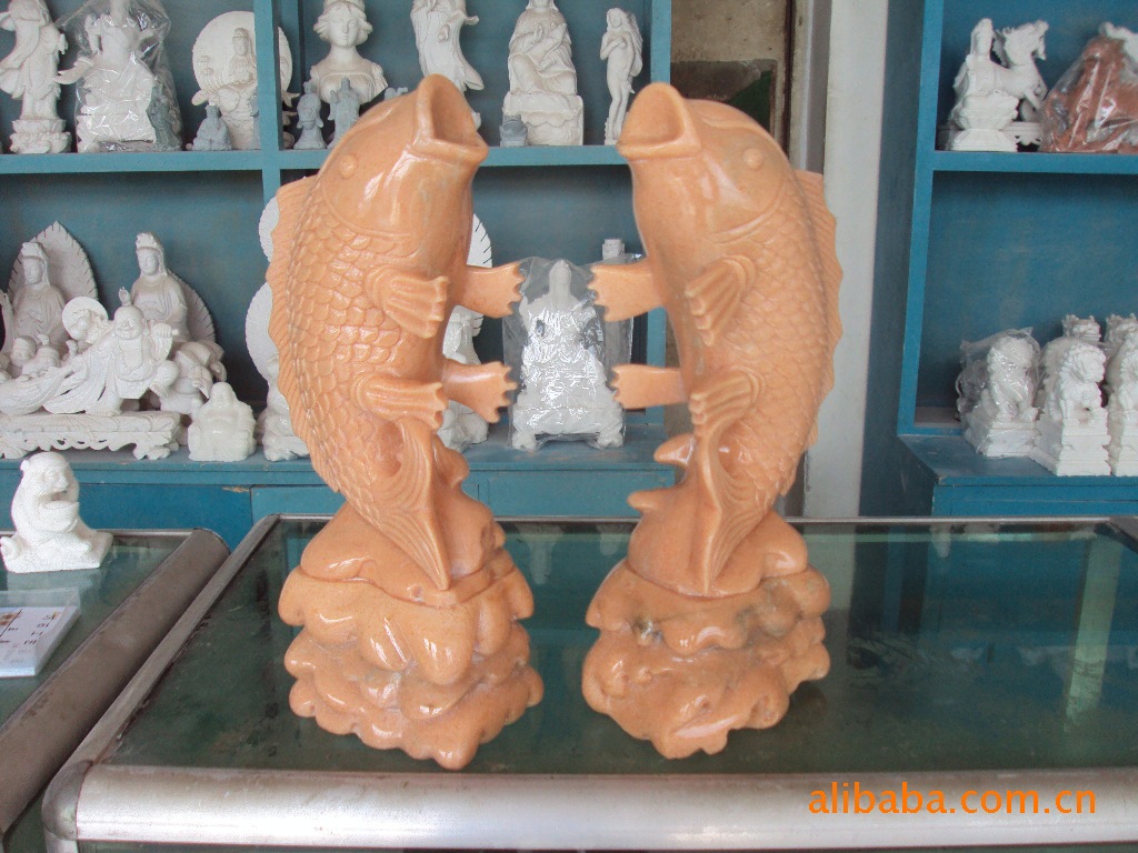 欣赏几款精美石雕牛摆件